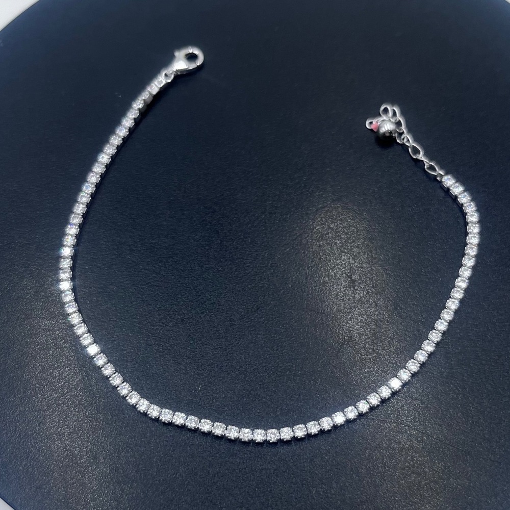 D"Joy Sterling Silver Premium CZ Sparkling Bling Tennis Bracelet 8.5"